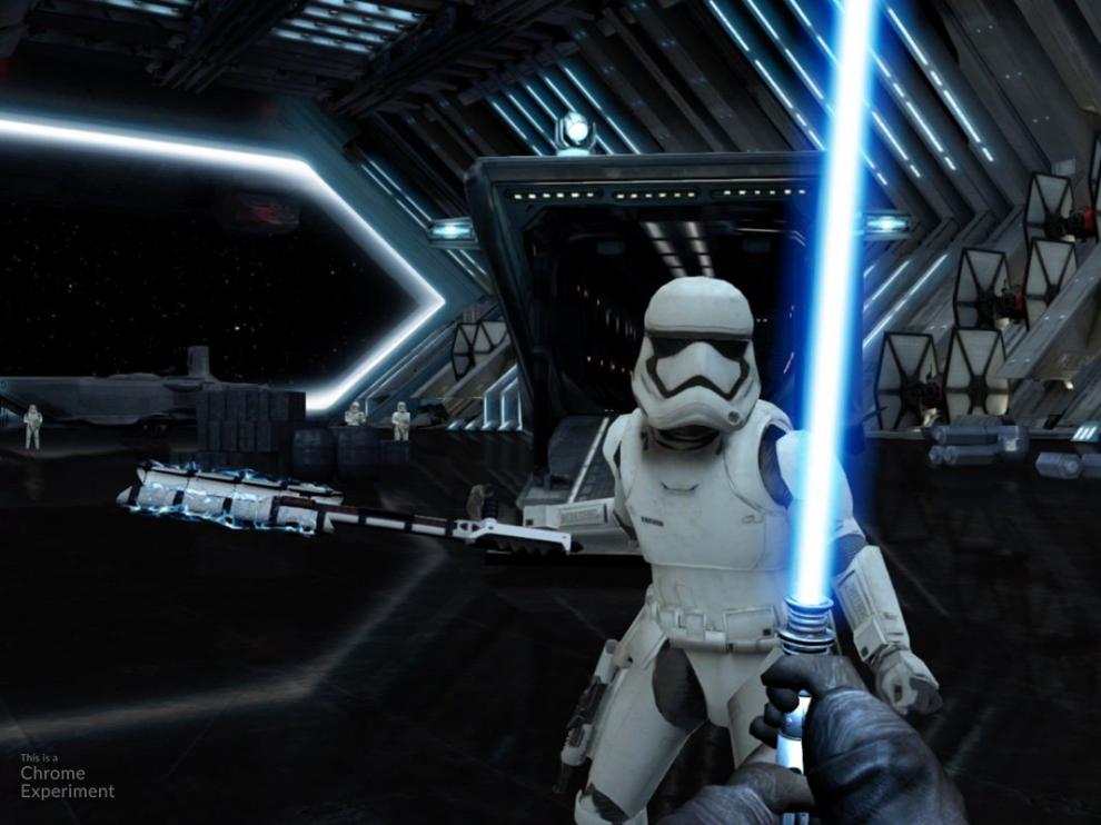 Juego de Google convierte el teléfono móvil en la espada láser de "Star Wars"