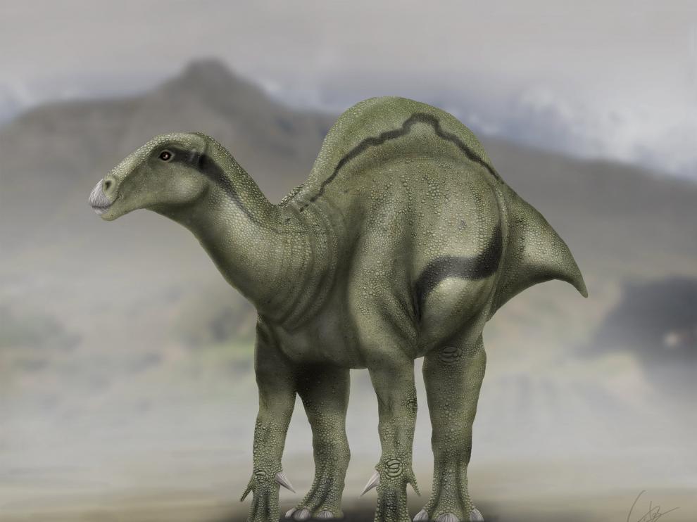 Recreación del dinosaurio denominado 'Morelladon beltrani'.