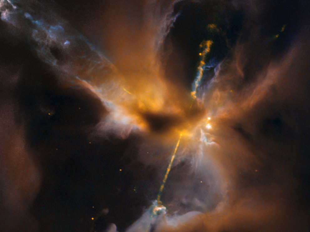El sable láser captado por el Hubble