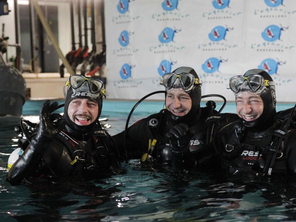 Los hermanos Roca en el Aquarium de Barcelona.