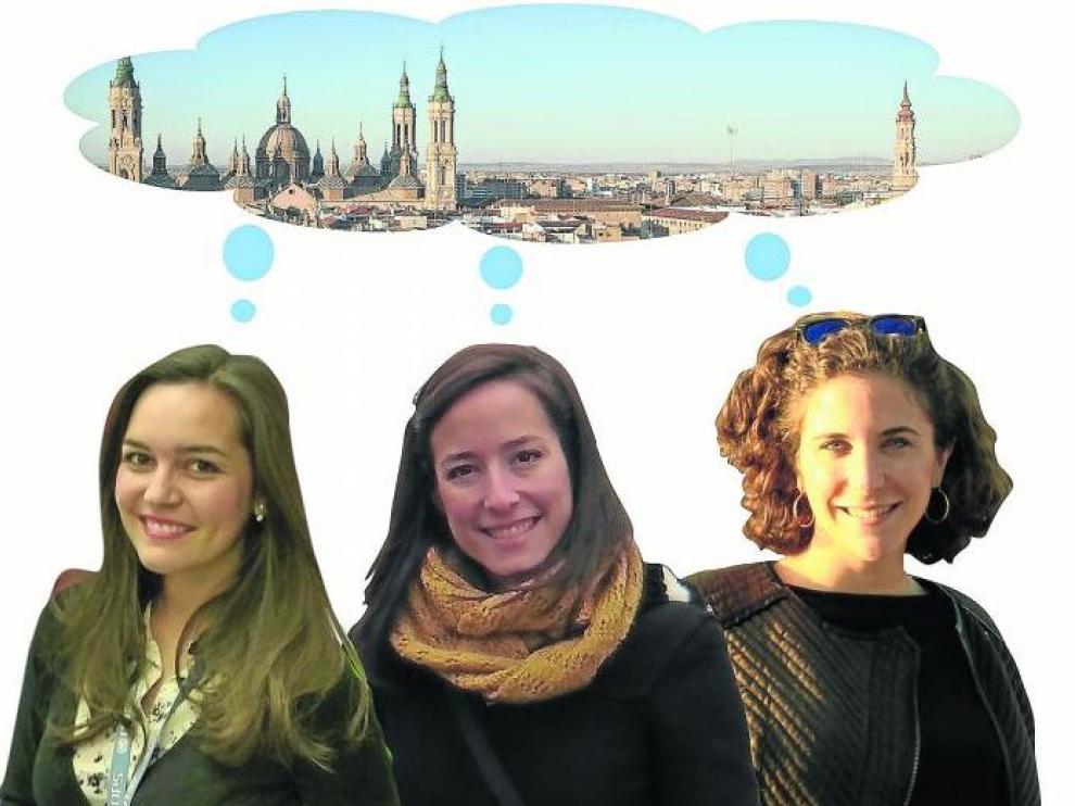 Henar, Victoria y Elena.