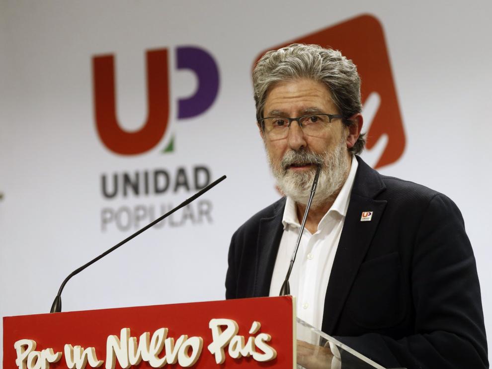 El secretario de Organizacion de Unidad Popular, Adolfo Barrena.