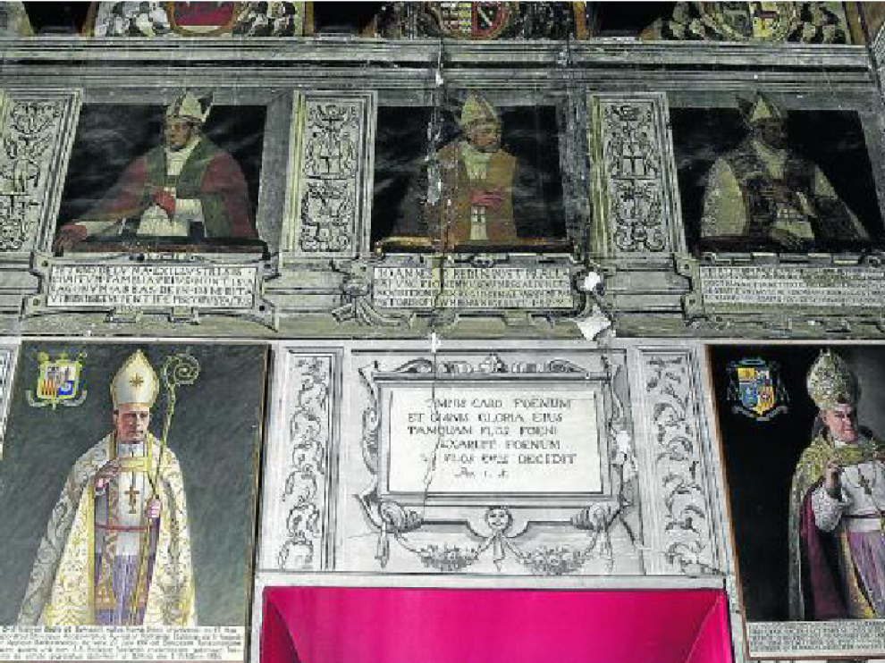El palacio episcopal de Tarazona adolece de grietas y deficiencias estructurales.