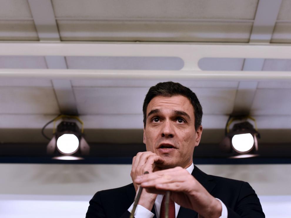El líder socialista Pedro Sánchez