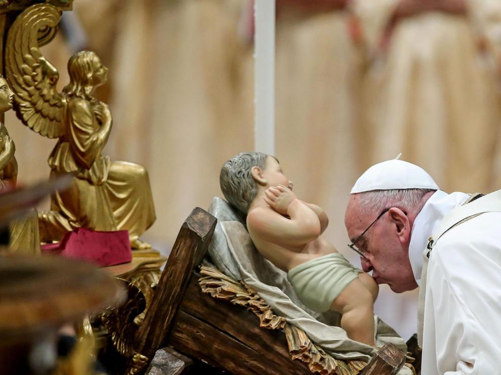 El Papa, este jueves en la Misa del Gallo.