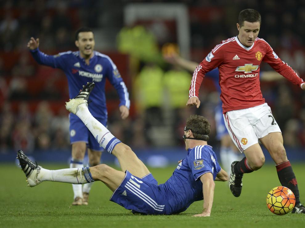 Ander Herrera, en el Manchester-Chelsea