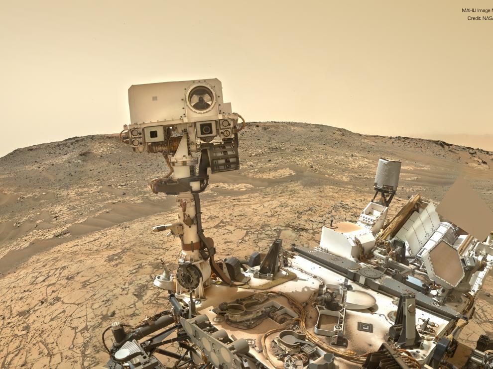 Primer selfie del rover Curiosity