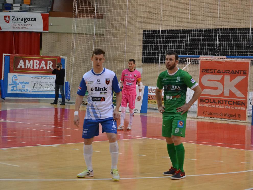 Una imagen de un partido del D-Link Zaragoza en el pabellón Siglo XXI