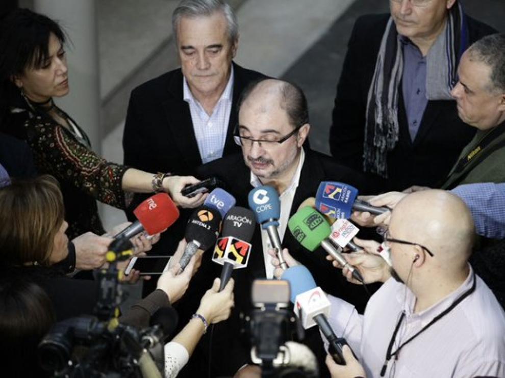 El presidente del Gobierno de Aragón, Javier Lambán