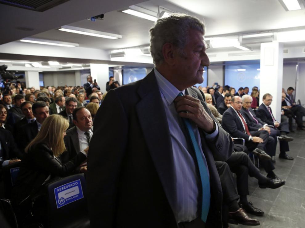 Jesús Posada durante la reunión de la Directiva Nacional del PP en la sede de Génova este martes.