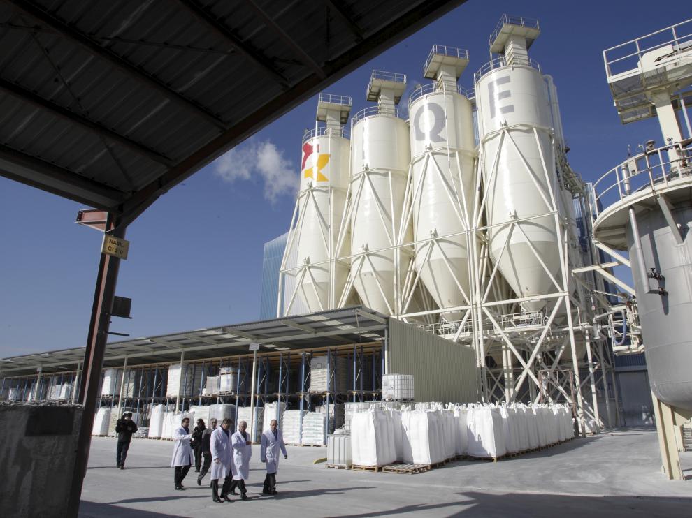 Imagen de archivo de las instalaciones de Industrias Químicas del Ebro (IQE) en el polígono de Malpica.