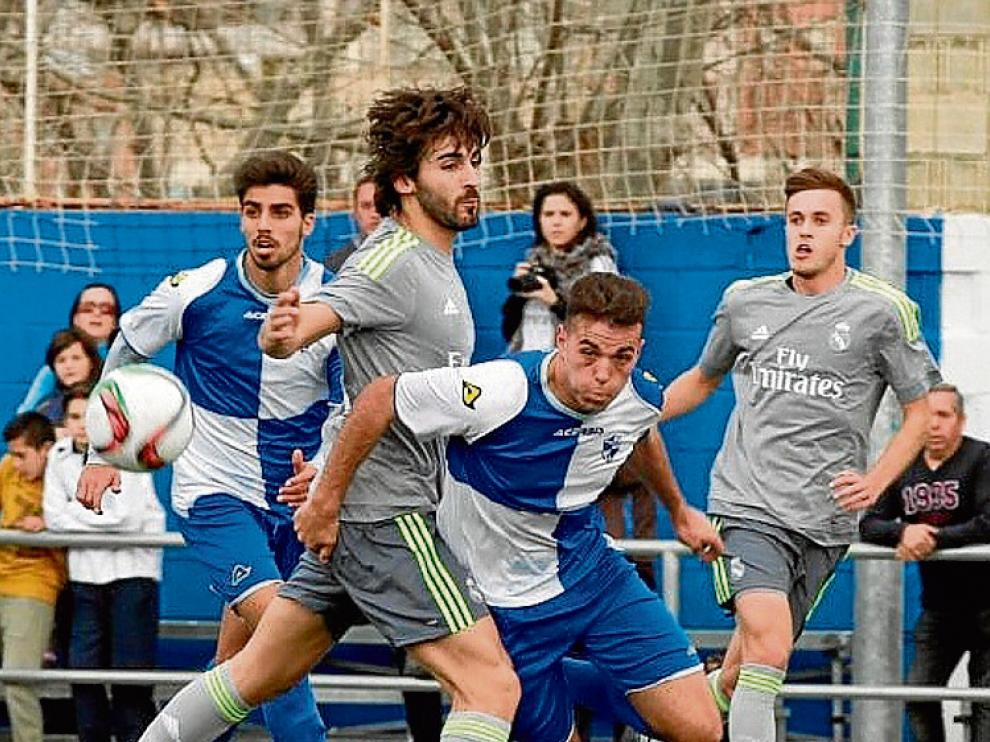Fotografía del partido entre el Ebro y el Castilla.