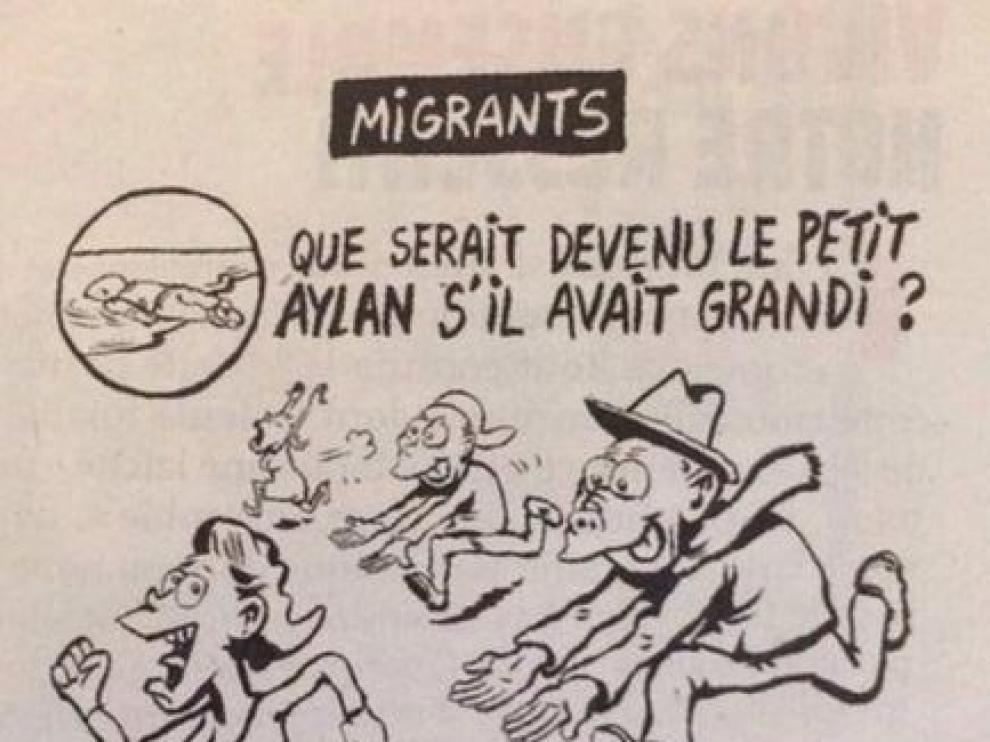 Viñeta publicada por la revista francesa 'Charlie Hebdo'.