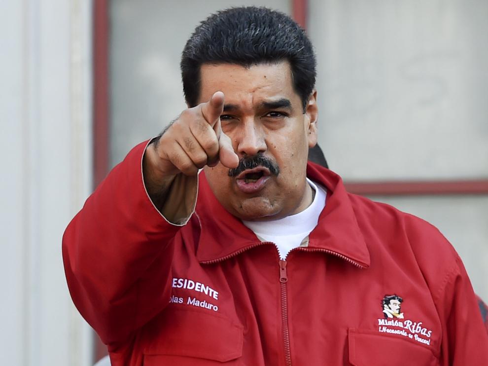 Nicolas Maduro, durante un discurso