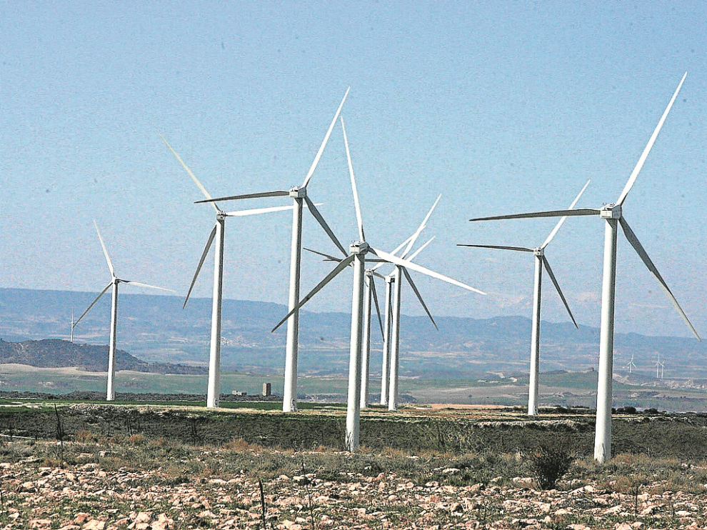 Parque eólico de Aragón.