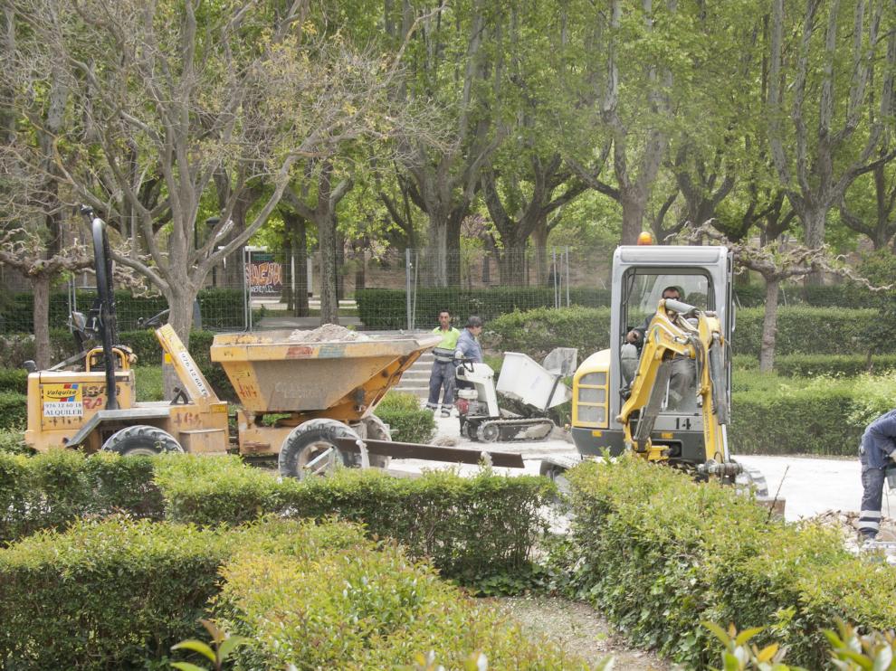 Trabajadores de Parques y Jardines en una imagen de archivo
