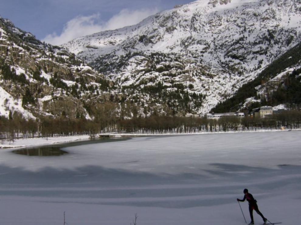 Estación de esquí de fondo del Balneario de Panticosa.