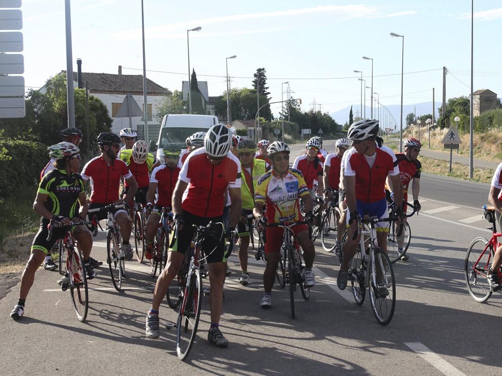 Marcha ciclista en la provincia de Huesca