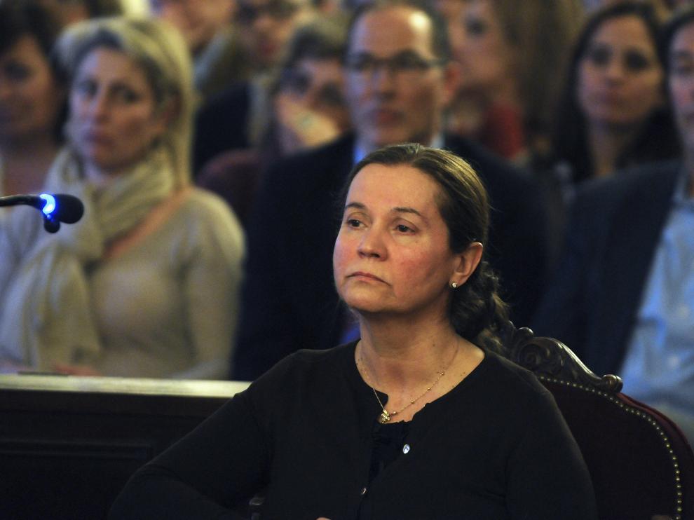 Montserrat González durante el juicio.
