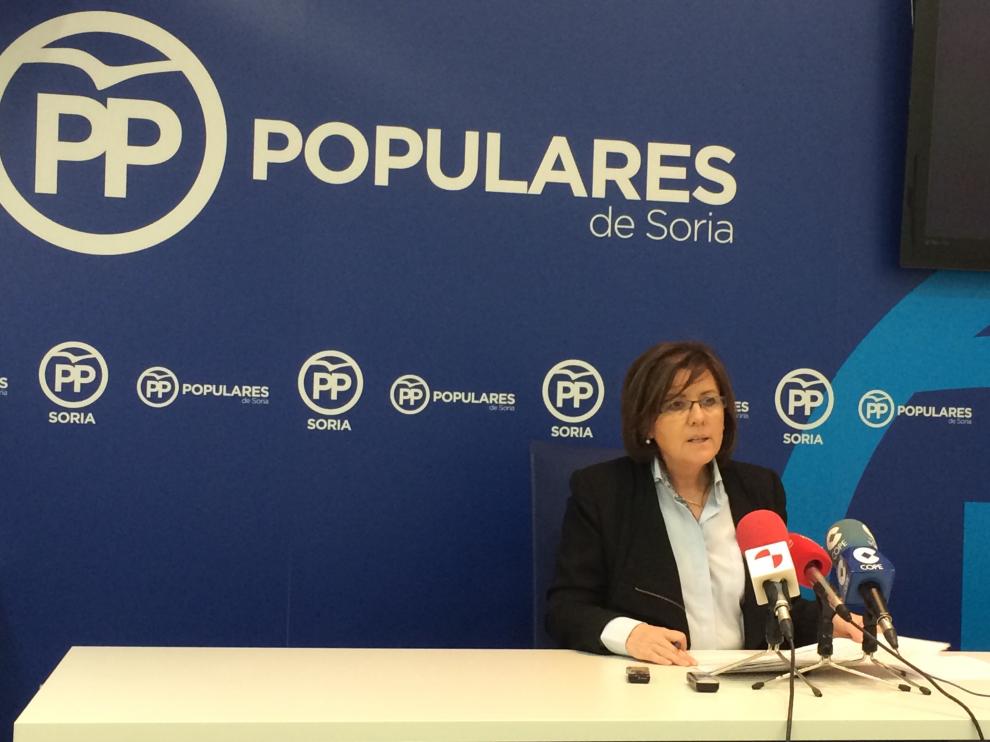 La presidenta del PP de Soria María del Mar Angulo.