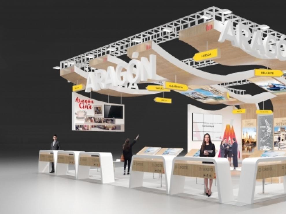 Stand de Aragón en Fitur