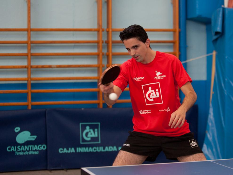 El aragonés Jorge Cardona, en un entrenamiento
