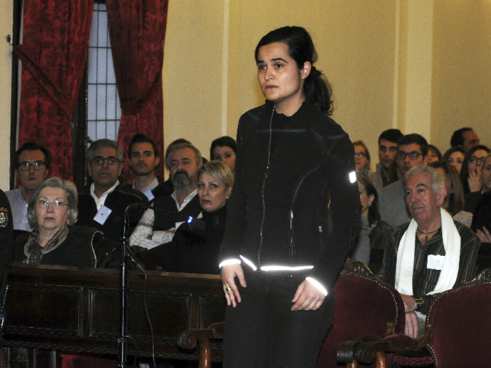 Triana Martínez durante la segunda jornada del juicio.