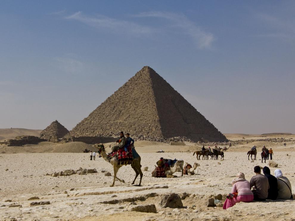 Imagen de la zona de las pirámides en Egipto.