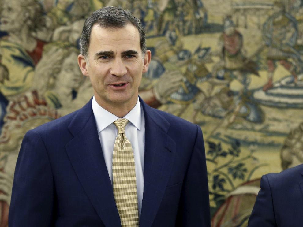 El Rey y Albert Rivera, en su encuentro de este jueves