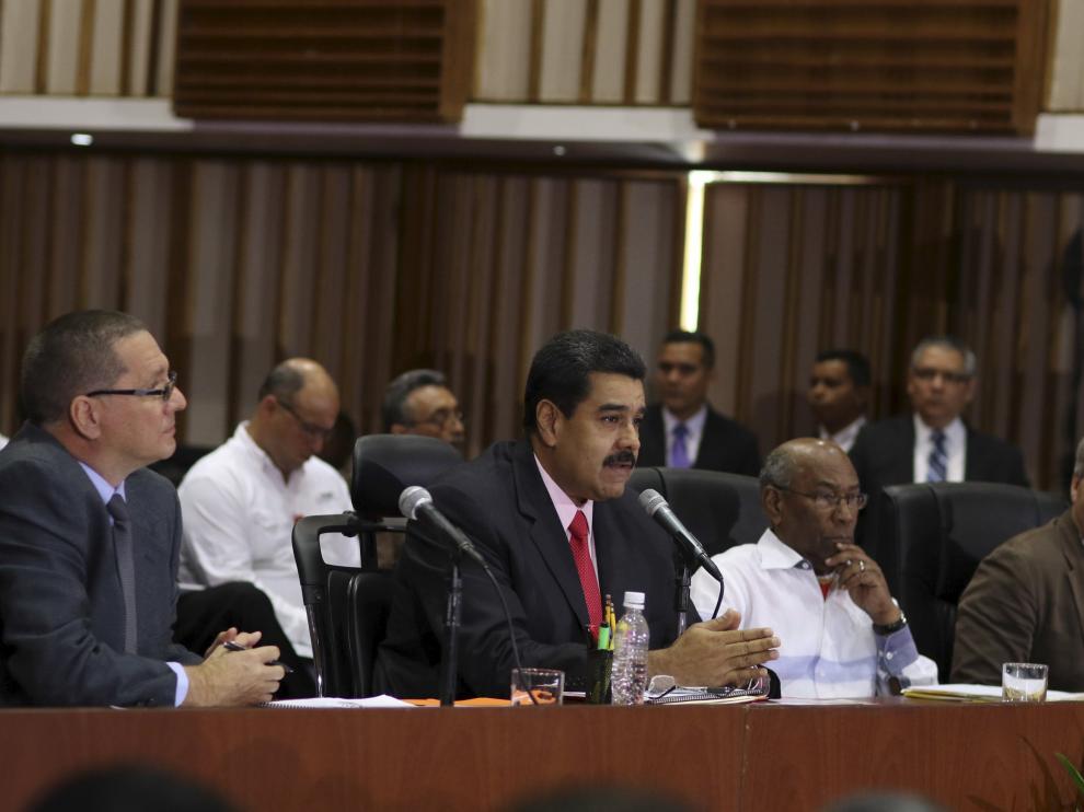 Maduro este viernes en el Parlamento venezolano.