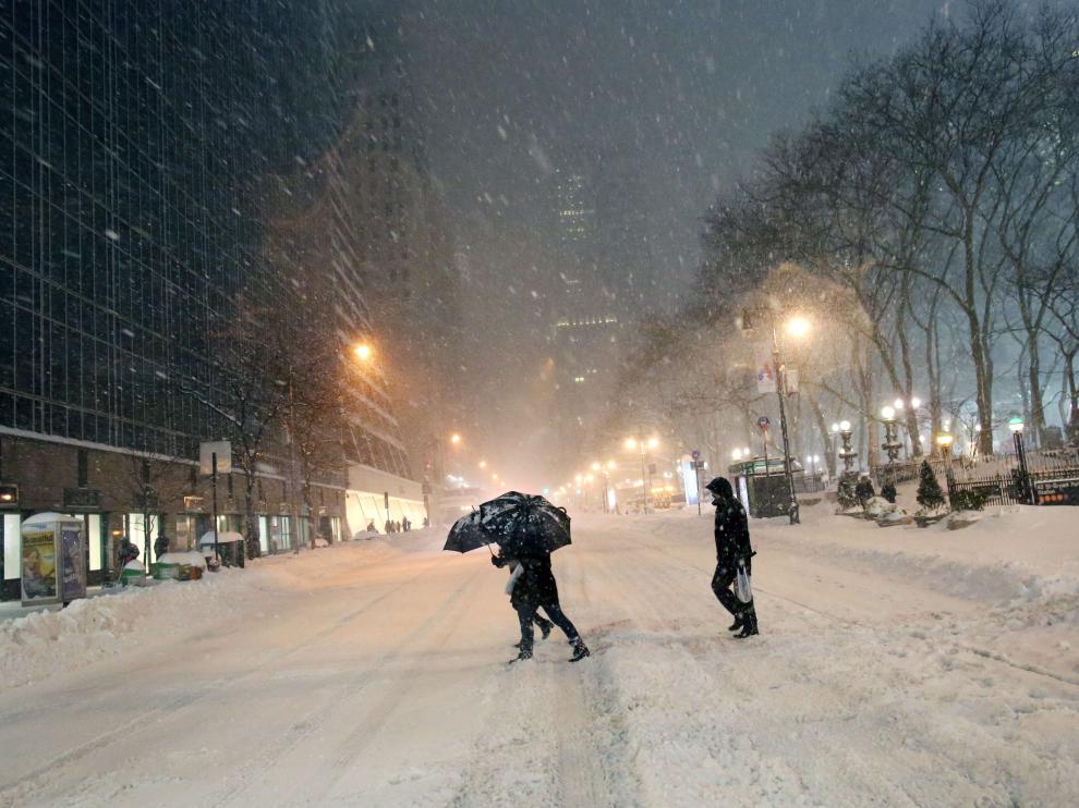 Tormenta de nieve y viento en Estados Unidos