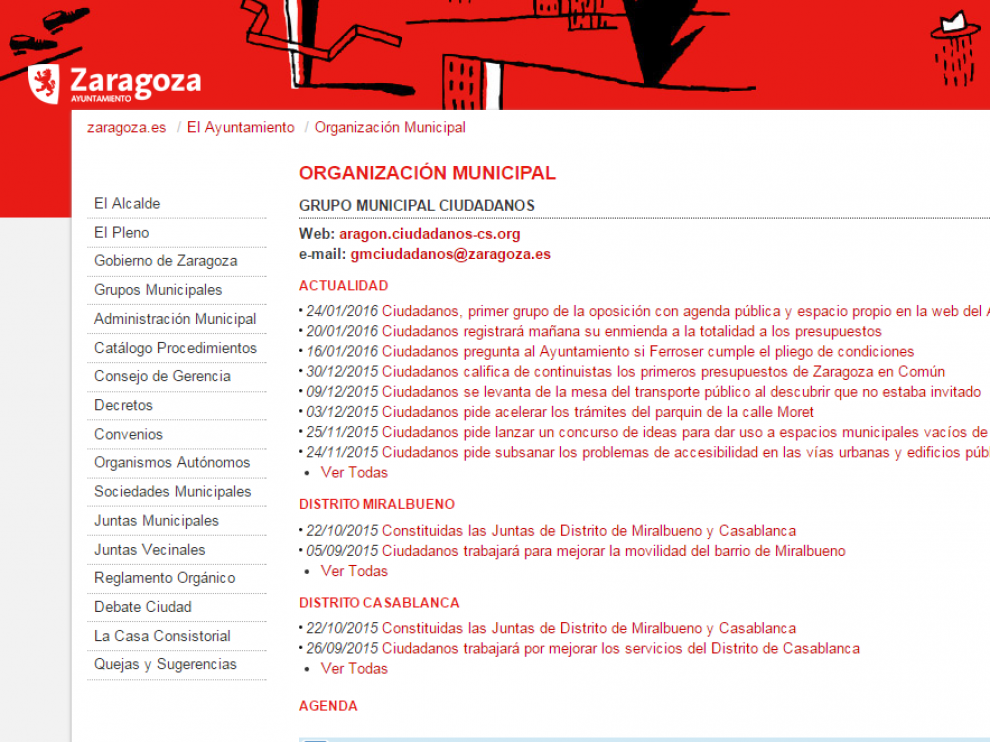 Espacio dedicado al grupo municipal de Ciudadanos.