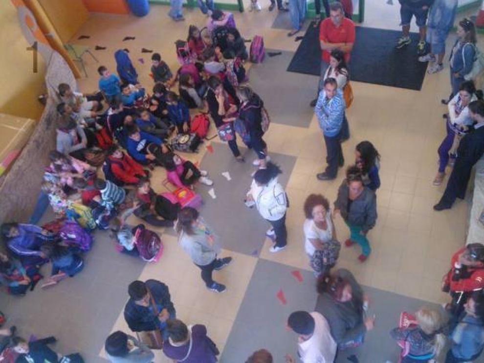 Colegio Los Albares de La Puebla de Alfindén, uno de los interesados en la jornada continua.