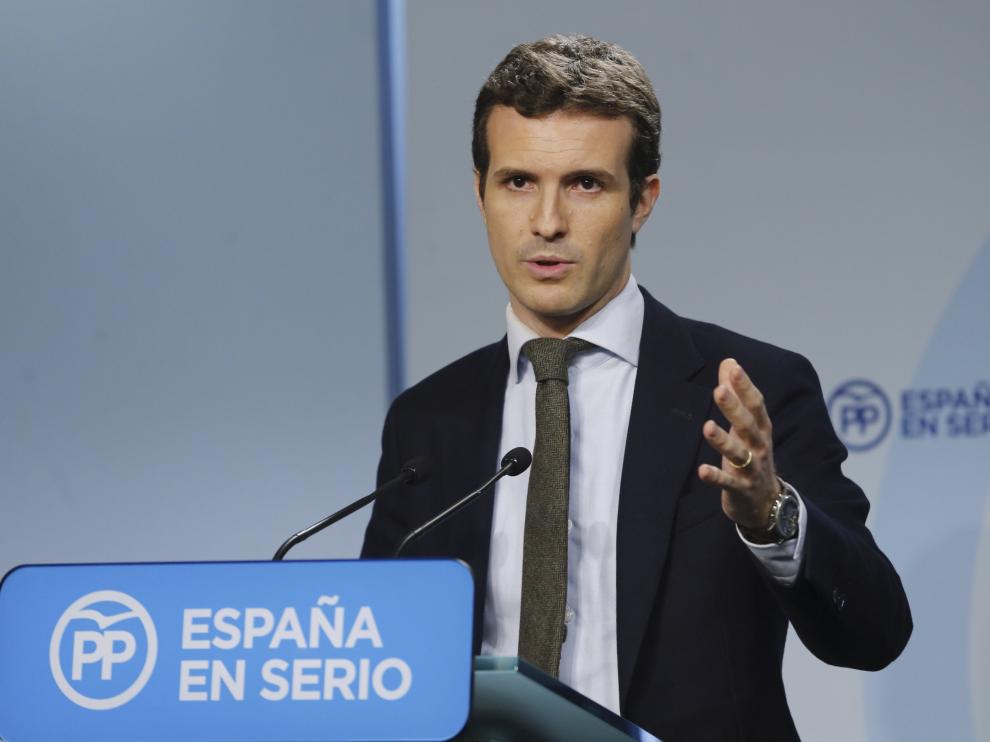 El vicesecretario de Comunicación del PP, Pablo Casado