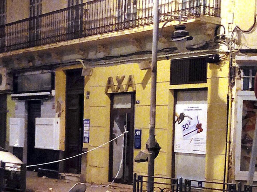 Daños en un edificio en Melilla
