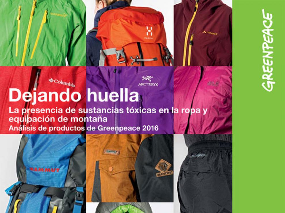 Portada del informe de Greenpeace 'Dejando huella'