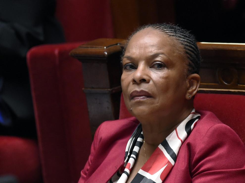 Christiane Taubira, ministra francesa de Justicia, imagen de archivo.