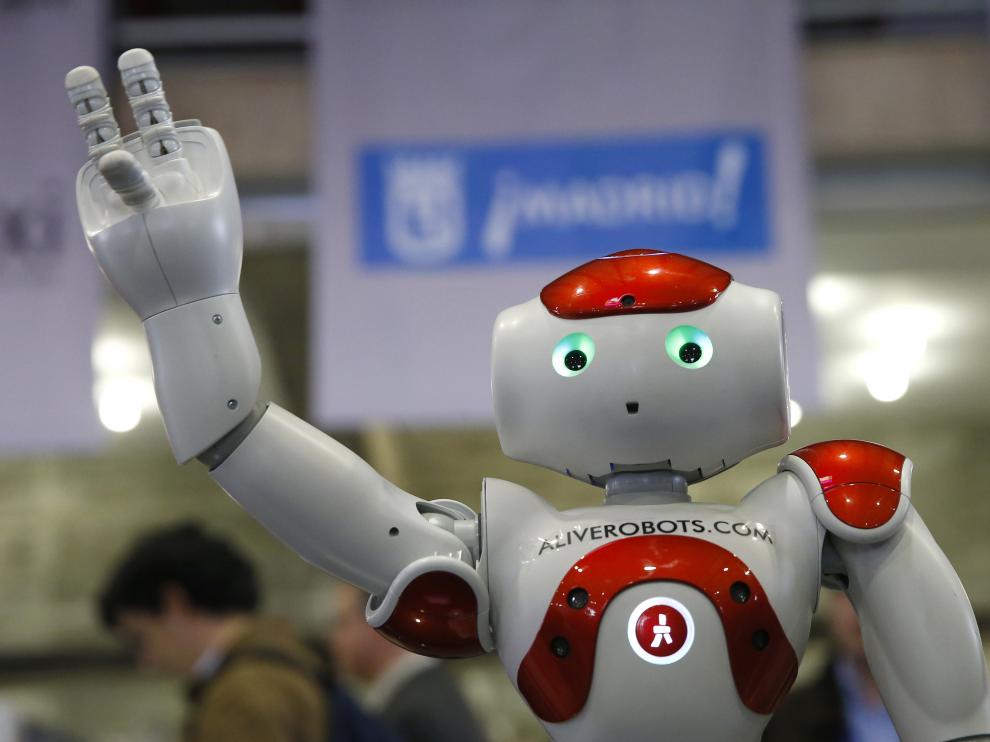 Uno de los robots que se muestran en la Global Robot Expo