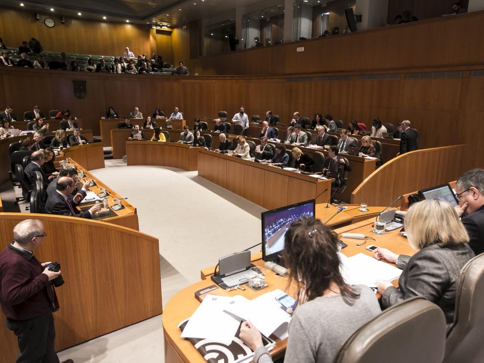 Pleno de las Cortes de Aragón para aprobar los presupuestos