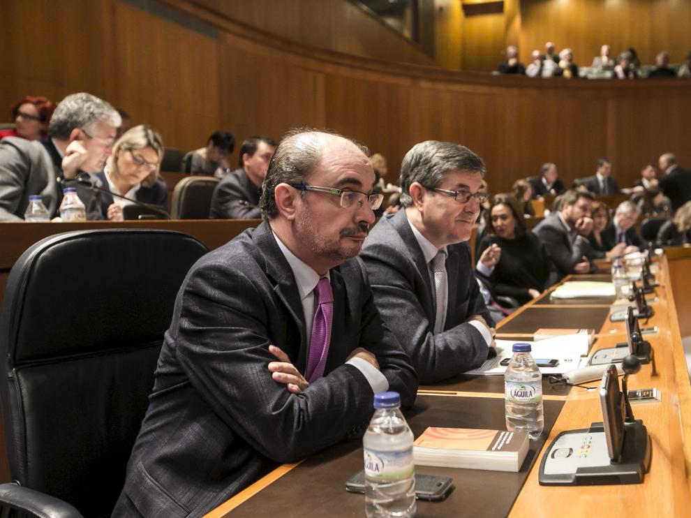 El presidente del Gobierno de Aragón, Javier Lambán en una imagen de archivo.