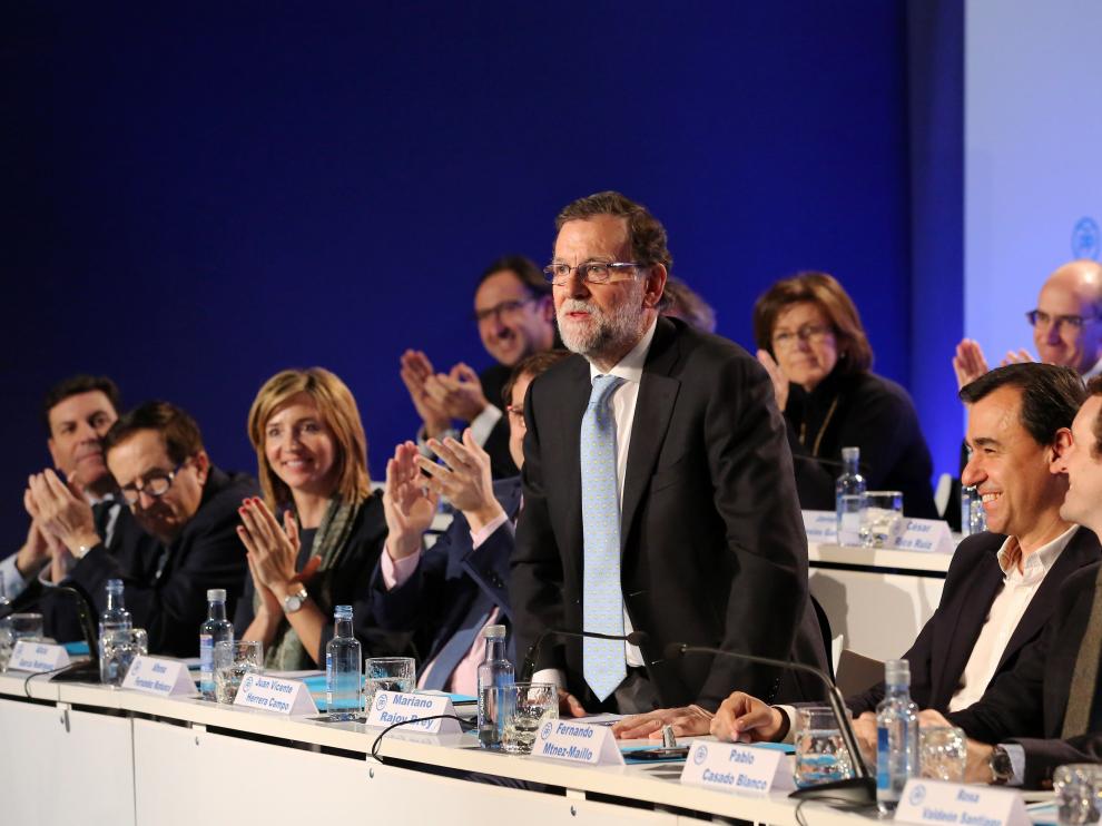 El presidente del Gobierno en funciones y presidente del Partido Popular, Mariano Rajoy