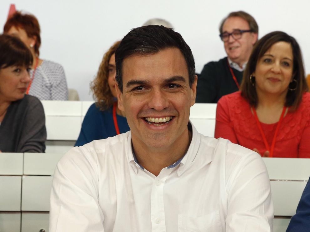 Pedro Sánchez, en el comité federal del PSOE.