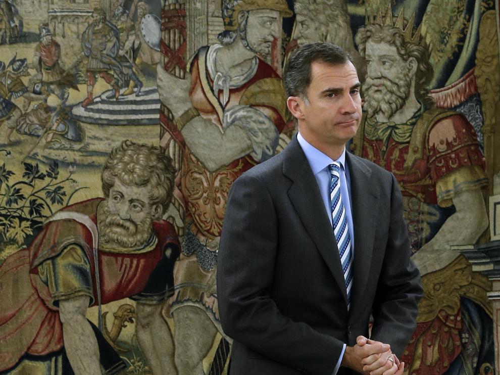 El Rey durante las reuniones de la semana pasada
