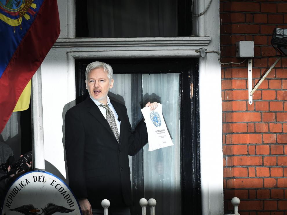 Assange considera un insulto la respuesta británica al dictamen de la ONU