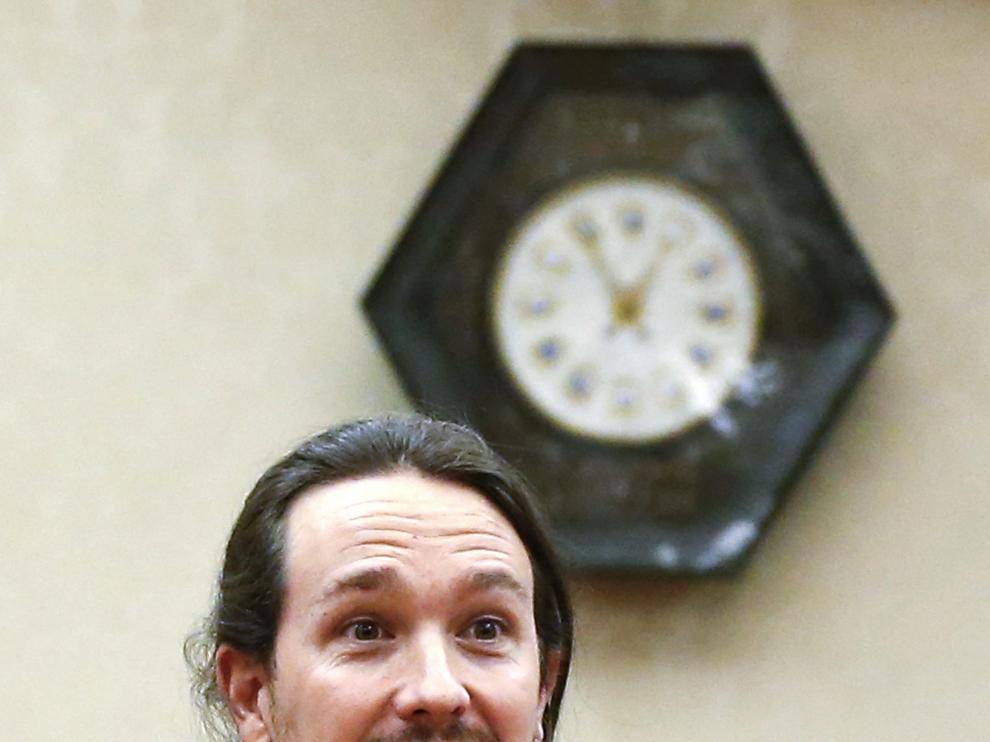 El líder de Podemos, Pablo Iglesias