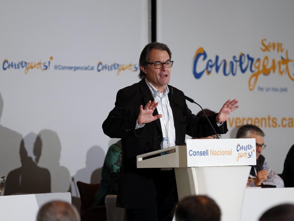 Artur Mas, durante el acto