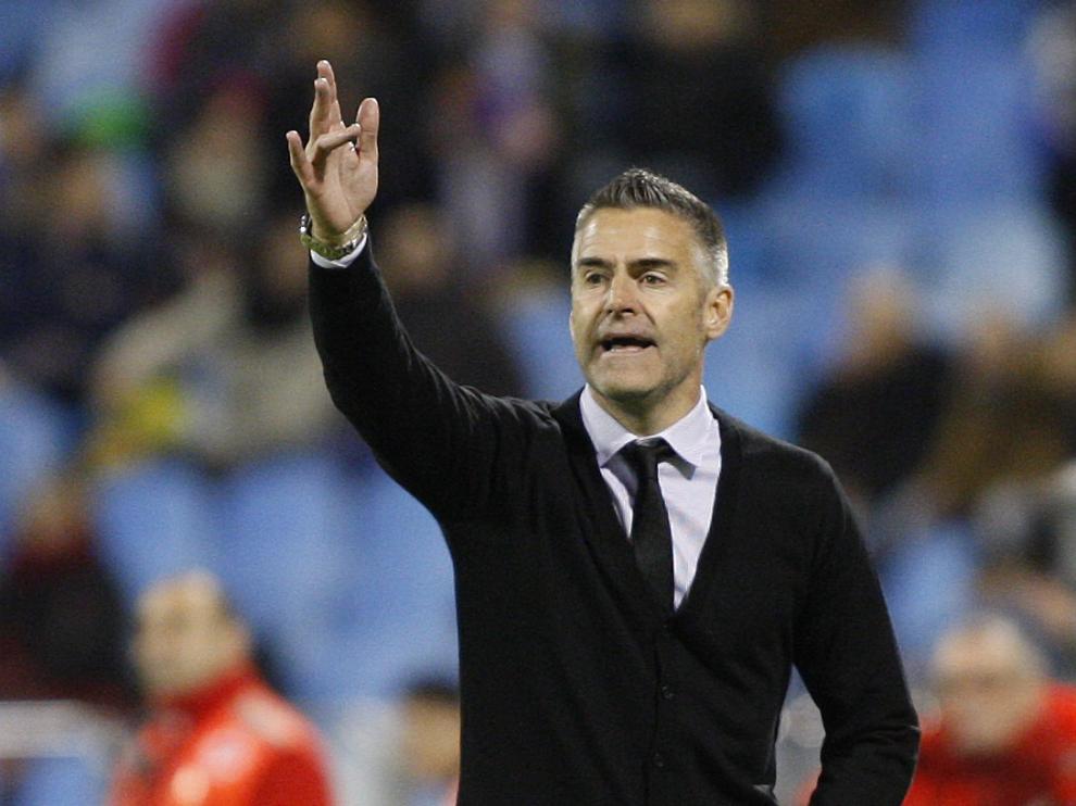 Lluís Carreras, durante el partido del Real Zaragoza ante el Leganés