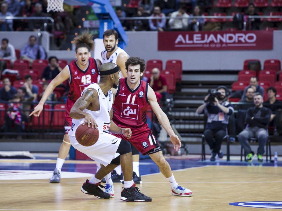Una imagen del partido del CAI Zaragoza ante el Szolnoki Olaj