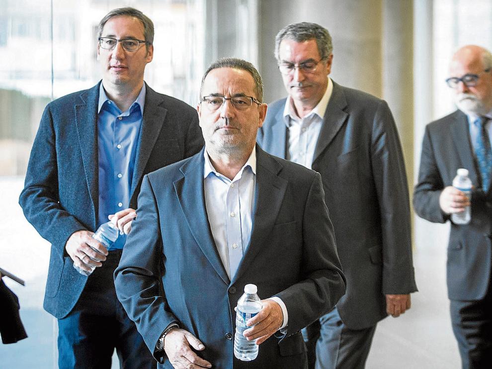 En la imagen, Miguel Ángel Pérez Cervantes, Agapito Iglesias, Ricardo García Becerril y Carlos Esco.