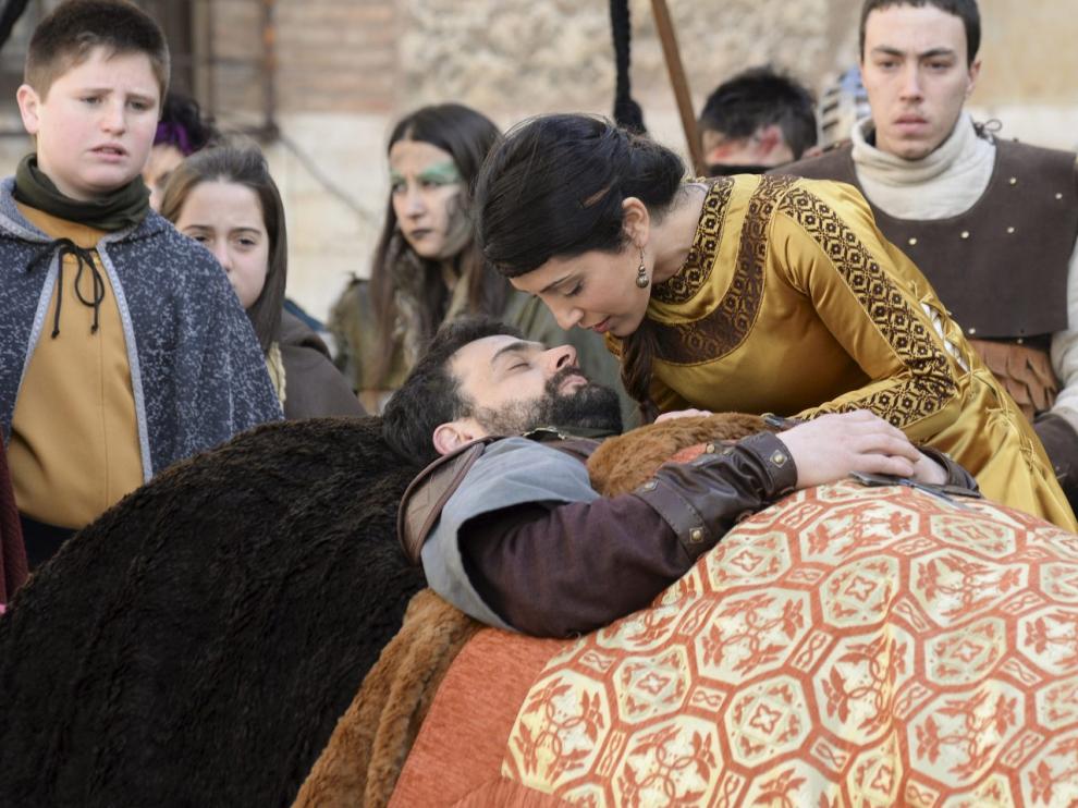 Recreación de la leyenda de Los Amantes de Teruel.